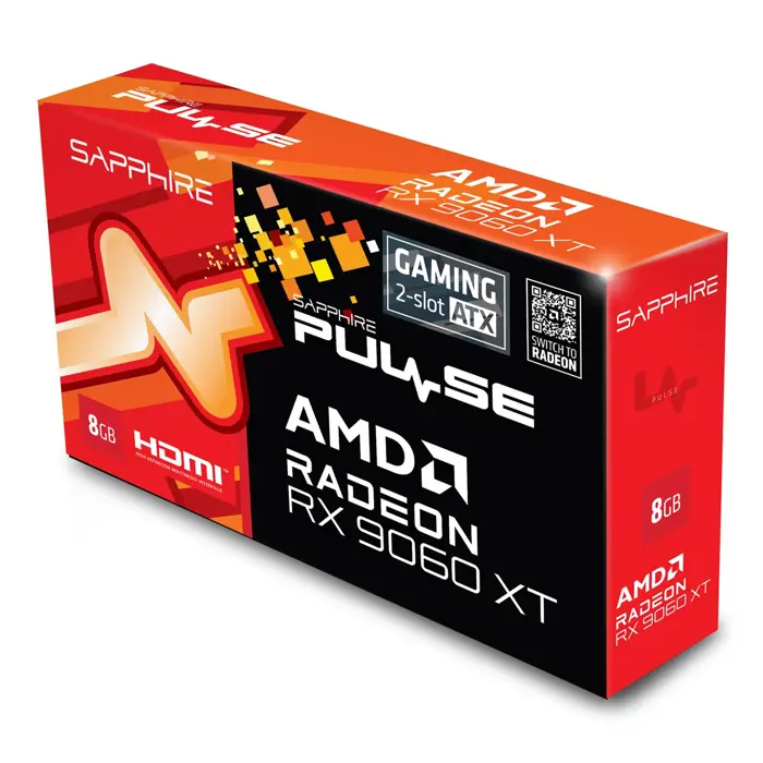 VGA PCIE16 RX9060XT 8GB GDDR6/PULSE 11350-05-20G SAPPHIRE
