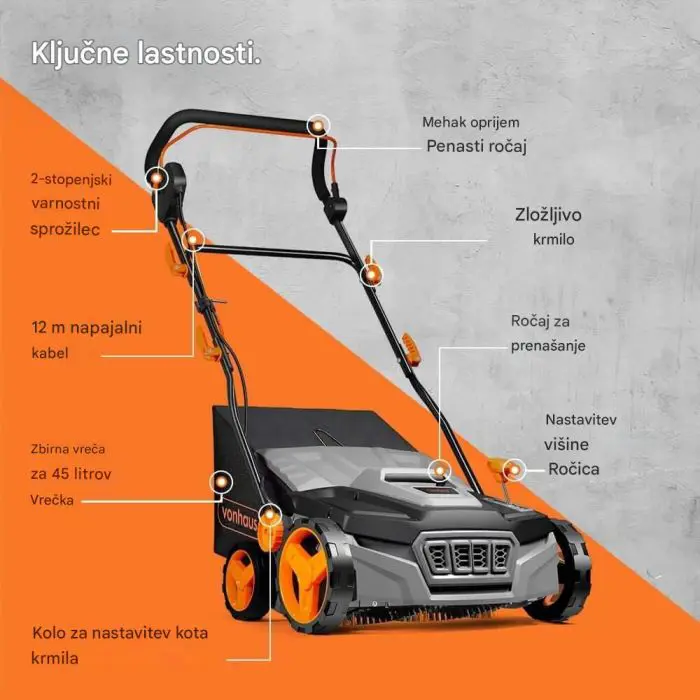 VonHaus 1800W Electric Artificial Grass Brush