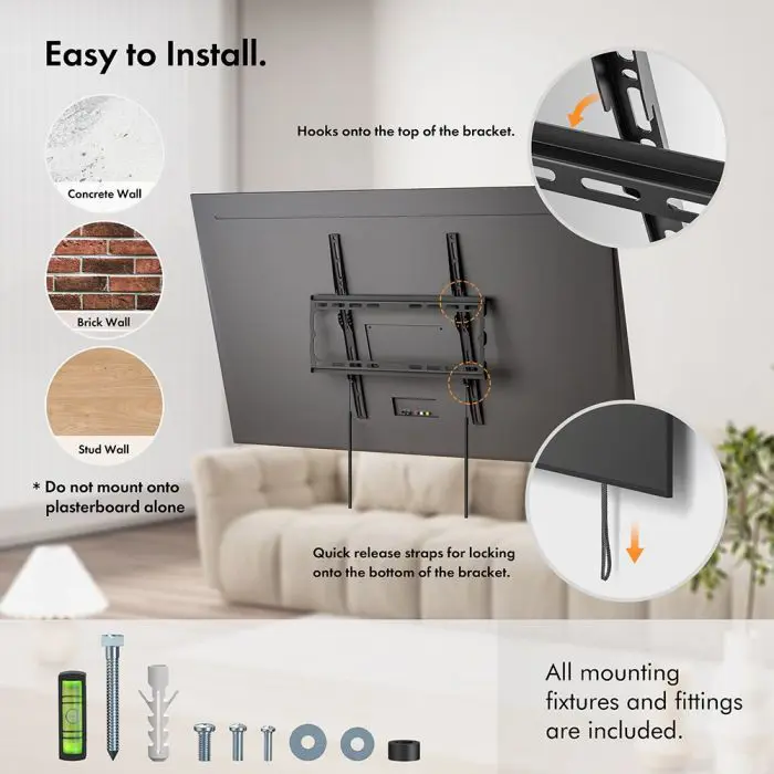 VonHaus 32-55 '' fixed TV wall mount up to 35kg