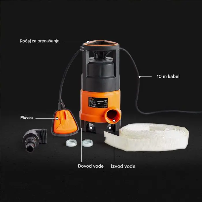 VonHaus 400 W drainage water pump with 8 m hose