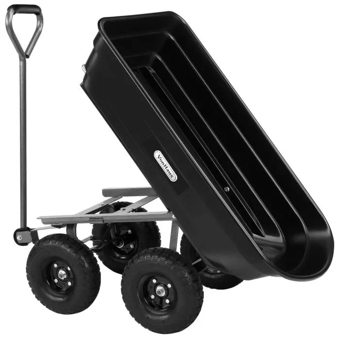 VonHaus 75L garden cart