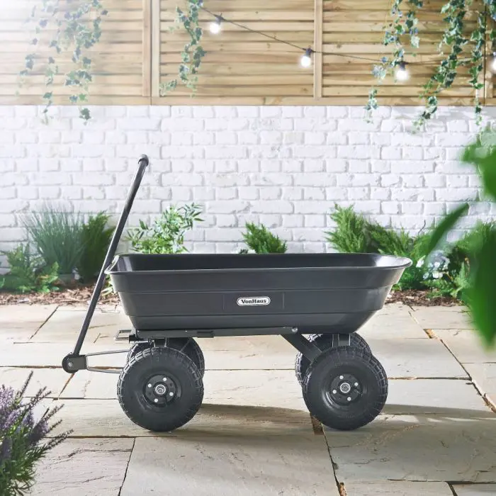 VonHaus 75L garden cart