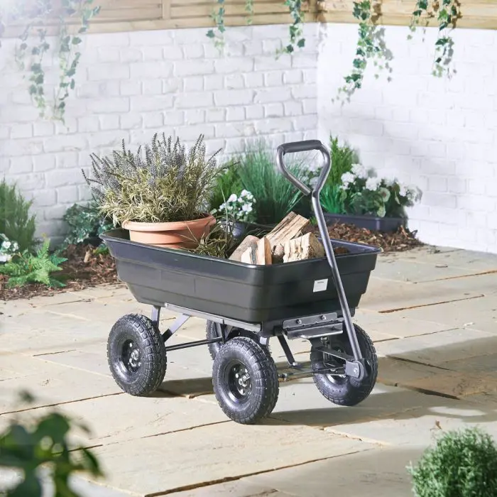 VonHaus 75L garden cart