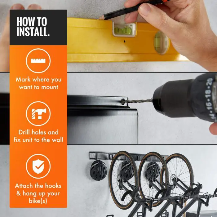 VonHaus 9 Piece Bike Storage Kit
