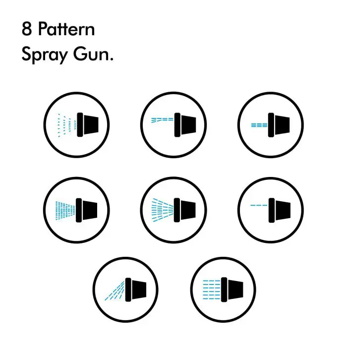 VonHaus wall hose holder 30m auto Roll-Up 8-function spray gun