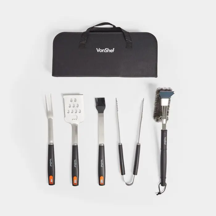 VonShef BBQ Skewer Set 5 Pieces with Storage Bag