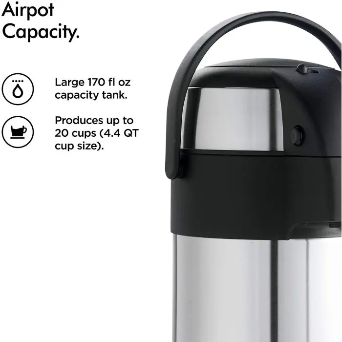 VonShef thermos 5L stainless steel