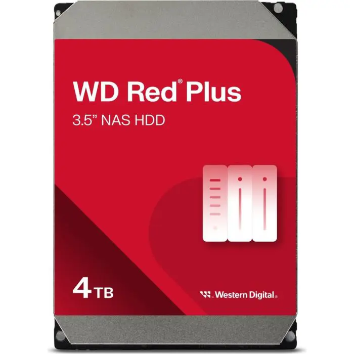 WD 4TB Red Plus 3,5" SATA 6Gb/s 5400rpm 256MB HDD disk
