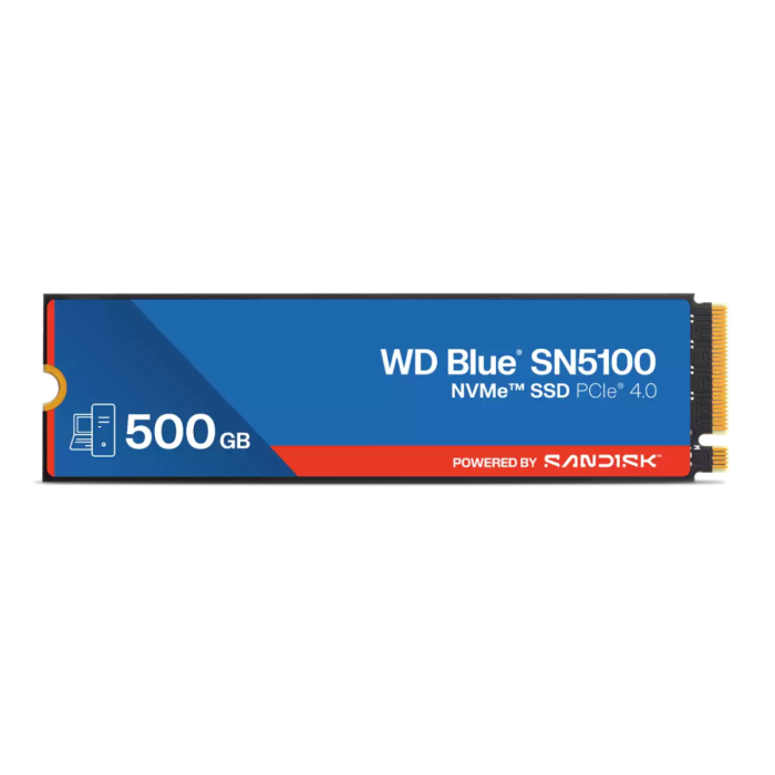 WD 500GB Blue SN5100 M.2 2280 PCI-e 4.0 NVMe 1.4c SSD disk