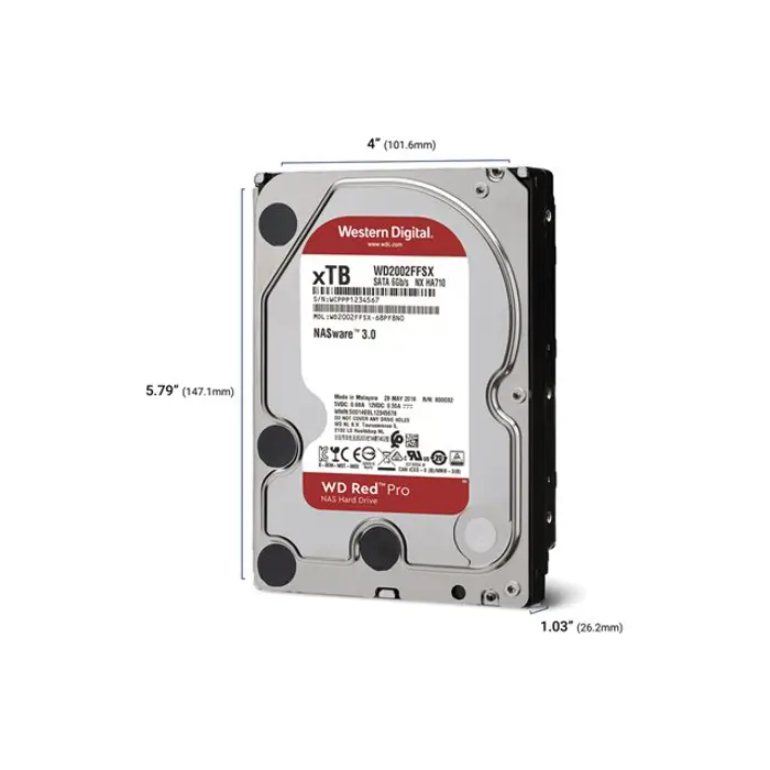 WD Red Pro 16TB 6Gb/s SATA HDD