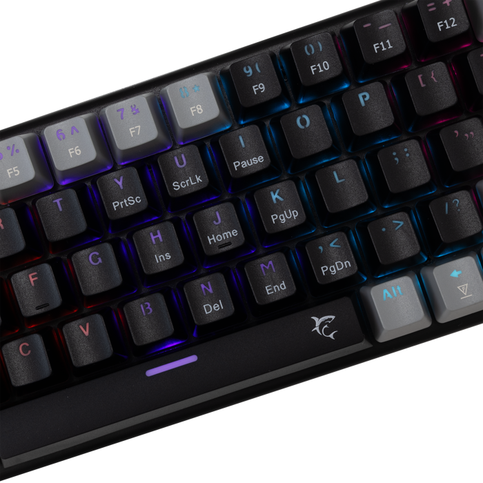 WHITE SHARK gaming tipkovnica GK-002111V2 WAKIZASHI-2 crno siva crv.sw US