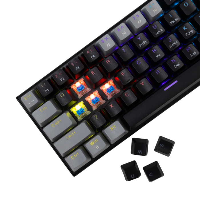 WHITE SHARK gaming tipkovnica GK-002121V2 WAKIZASHI-2 crno siva pl.sw US