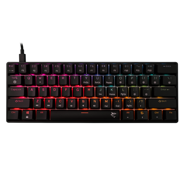 WHITE SHARK gaming tipkovnica GK-004111 SHINOBI-2 crna crv.sw. US