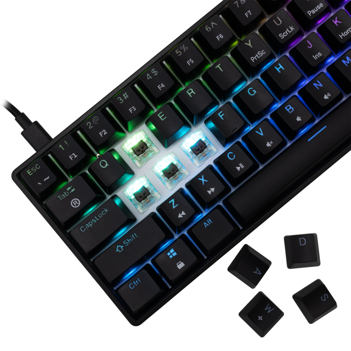 WHITE SHARK gaming tipkovnica GK-004131 SHINOBI-2 crna sm.sw. US