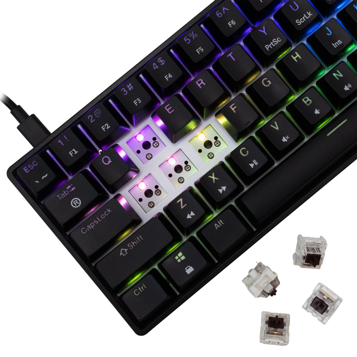 WHITE SHARK gaming tipkovnica GK-004131 SHINOBI-2 crna sm.sw. US