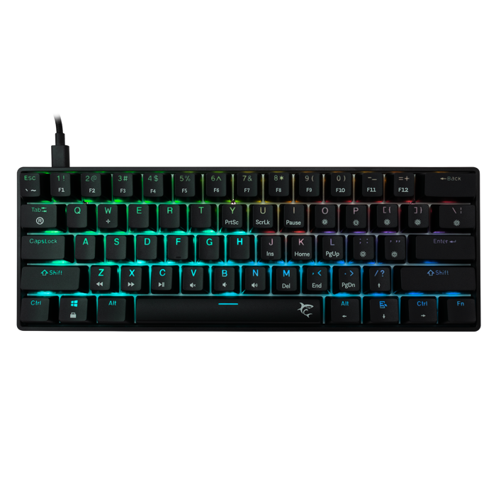 WHITE SHARK gaming tipkovnica GK-004131 SHINOBI-2 crna sm.sw. US