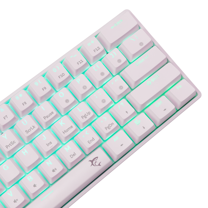 WHITE SHARK gaming tipkovnica GK-004211 SHINOBI-2 bijela crv.sw. US