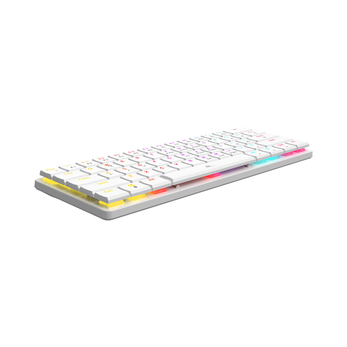 WHITE SHARK gaming tipkovnica GK-006221 NAGAMAKI bijela pl.sw. US