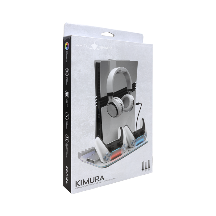 WHITE SHARK PS5 hladnjak + 2 stalak za punjenje PS5-DZ504 KIMURA PRO