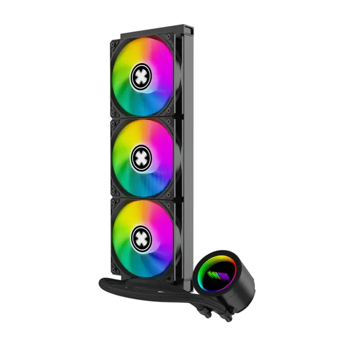 Xilence LQ360G.ARGB Gaming Series vodeno hlađenje za procesore Intel/AMD Multi socket, 3×120mm PWM ARGB ventilator, crno