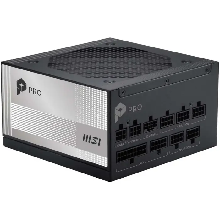 Zasilacz MSI PRO A850PL PCIE5 850W 120mm 80plus Platinum aPFC