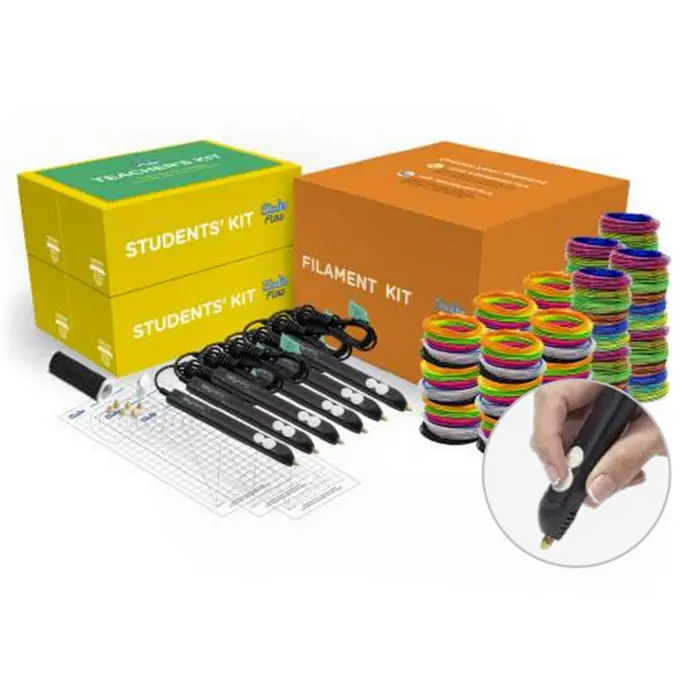 Zestaw edukacyjny 3Doodler Flow, 12 długopisów, filamenty i akcesoria